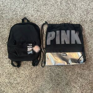 2 Pink backpacks